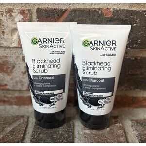 NEW Garnier Clean Scrub Blackhead Eliminating SCRUB 5.oz /145ml - (2 Pack)
